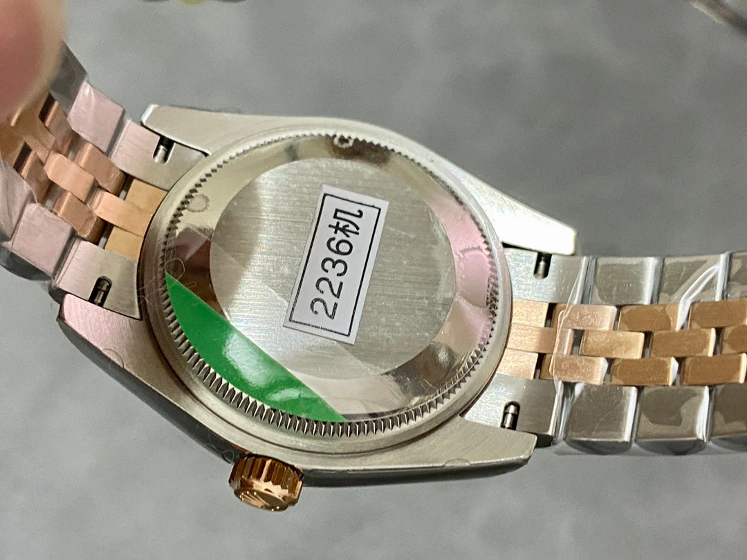 DATEJUST 31MM PINK GOLD STEEL AUBERGINE DIAL