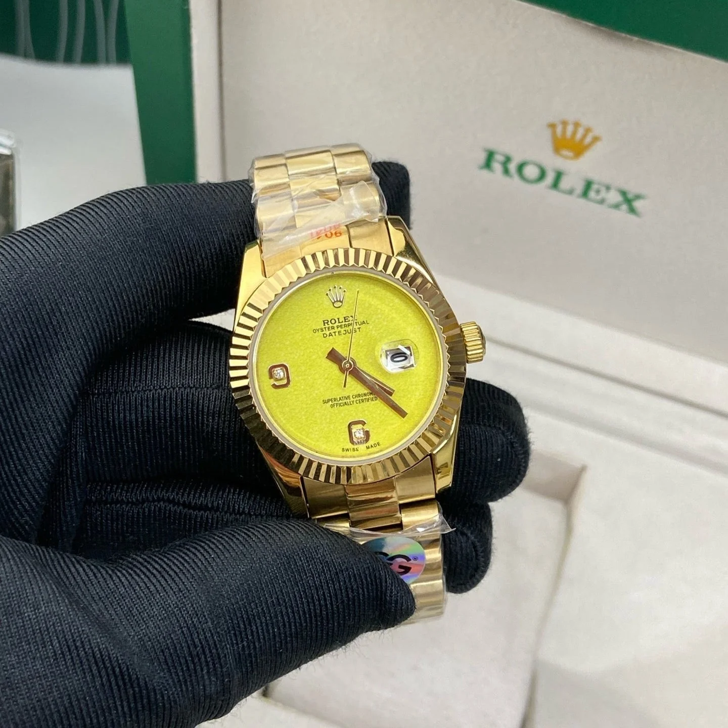 Rolex Datejust 31mm Gold Yellow Dial