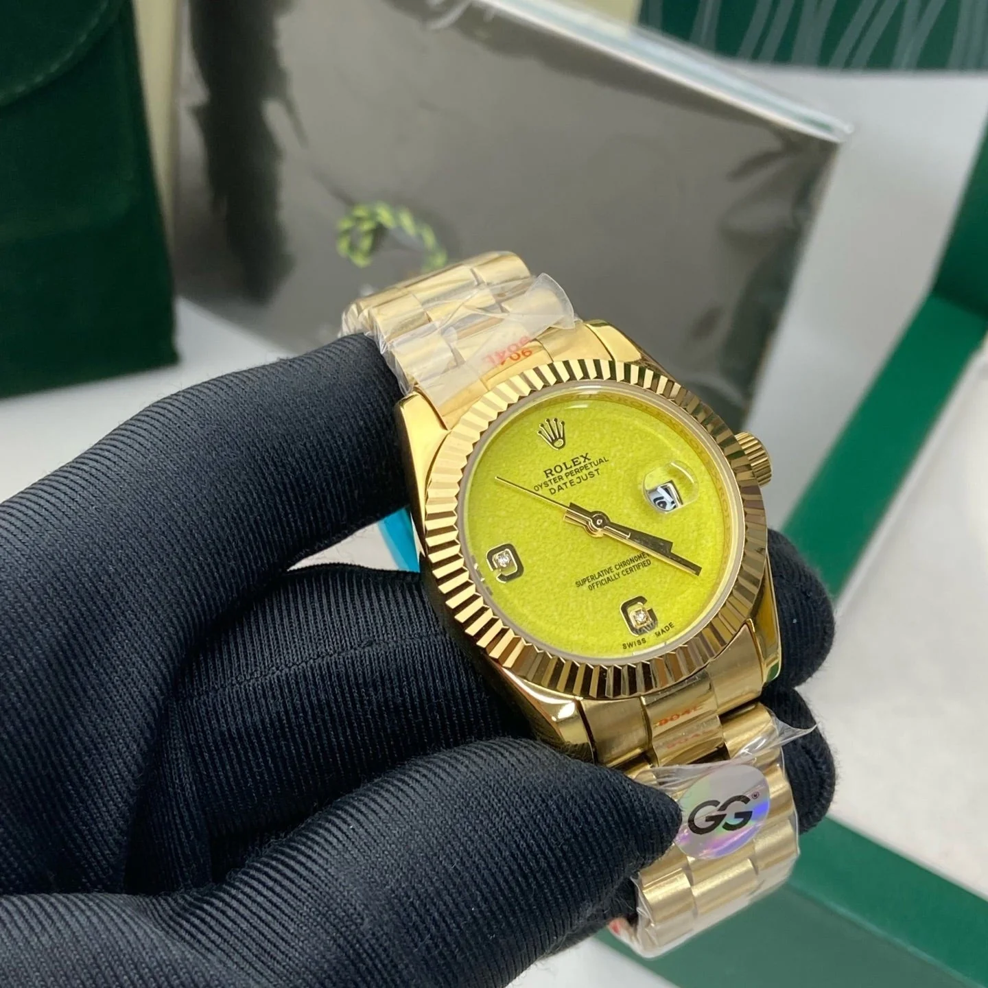 Rolex Datejust 31mm Gold Yellow Dial