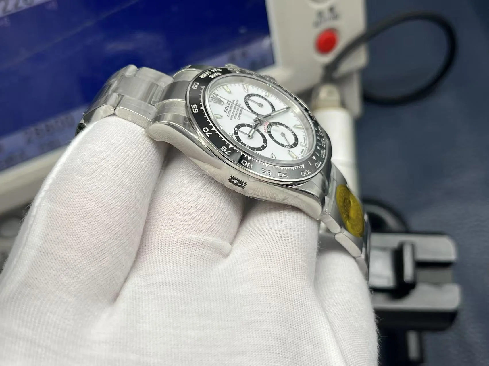 Rolex 25 Daytona 40mm Silver Black White