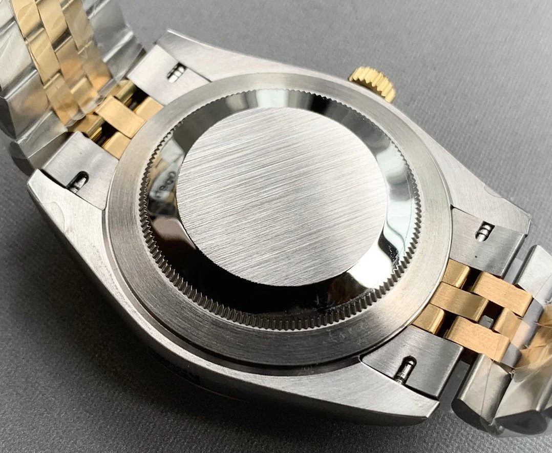 DATEJUST 41 TWO-TONE GREY DIAL DIAMOND NUMERALS