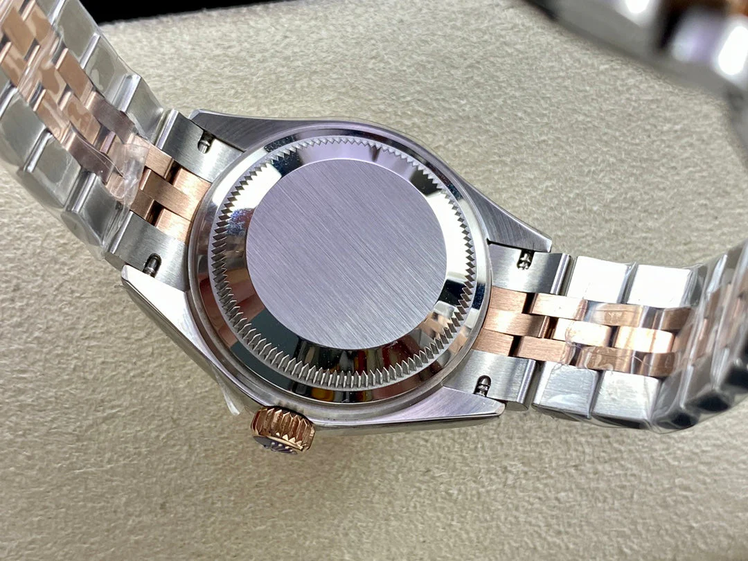 DATEJUST 28 TWO-TONE PINK GOLD STEEL