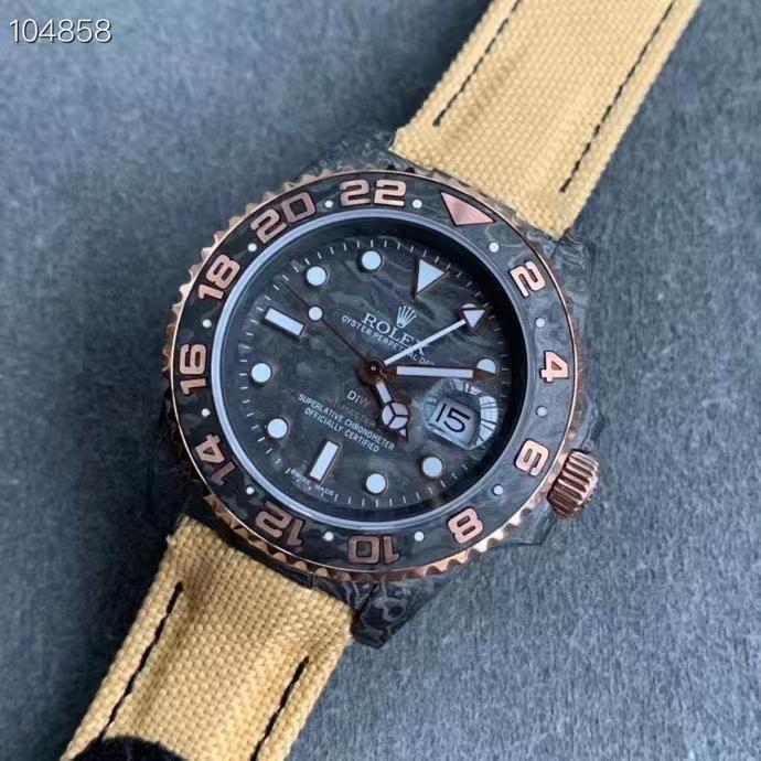 GMT-MASTER II CUSTOM CARBON EVEROSE GOLD