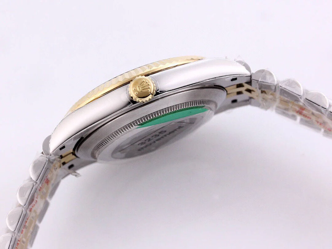 DATEJUST 41 TWO-TONE YELLOW DIAL DIAMOND NUMERALS