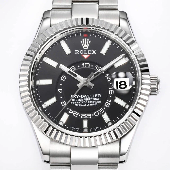 Rolex Sky-Dweller 42mm Silver Black Dial