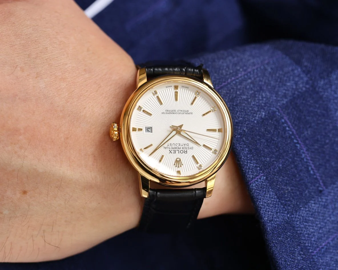 OYSTER PERPETUAL 41MM WHITE DIAL DIAMOND NUMERALS