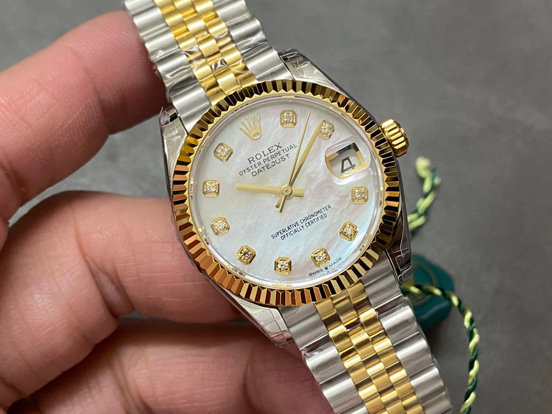 DATEJUST 31MM GOLD STEEL MOP DIAL