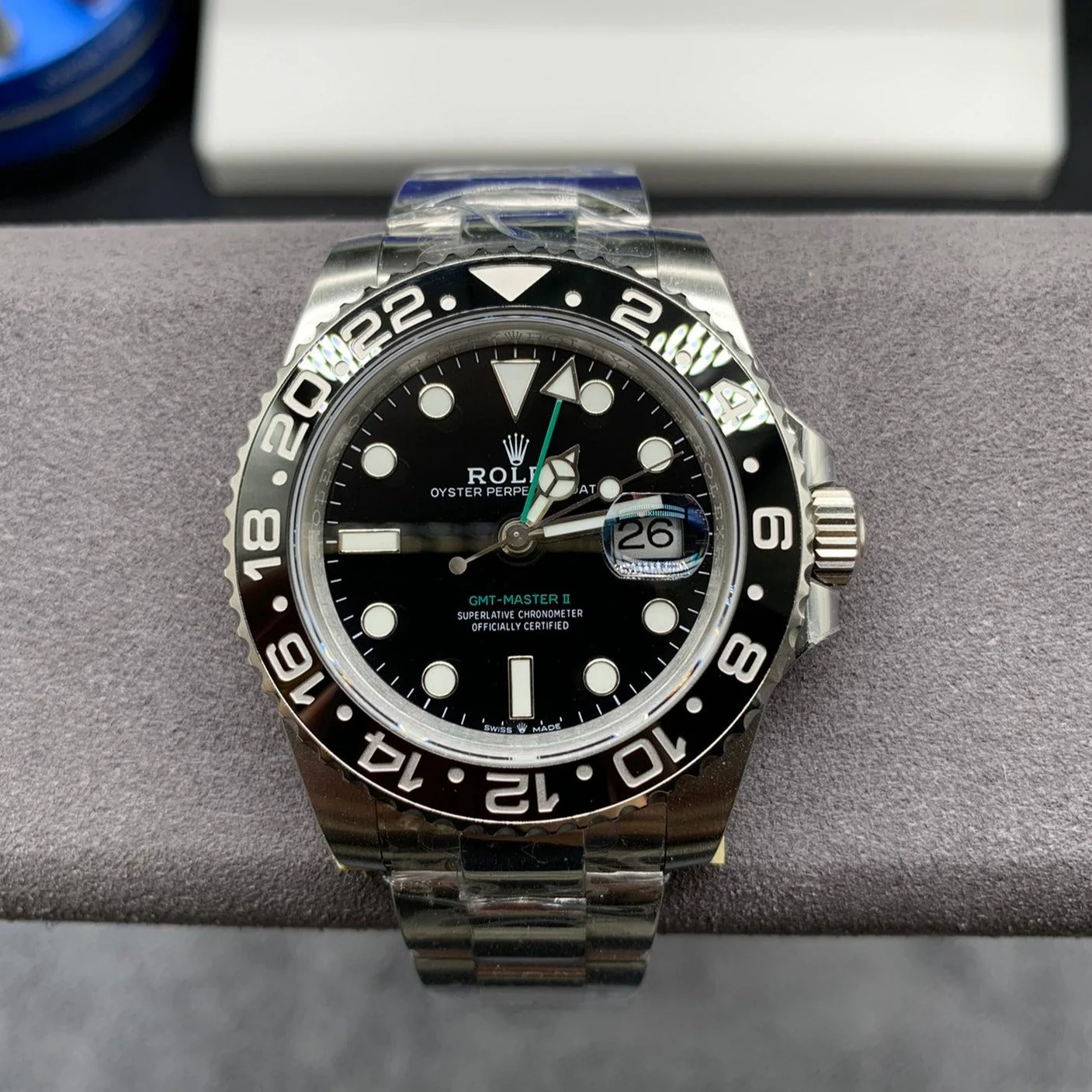 GMT-MASTER II CUSTOM BLACK BEZEL BLACK DIAL
