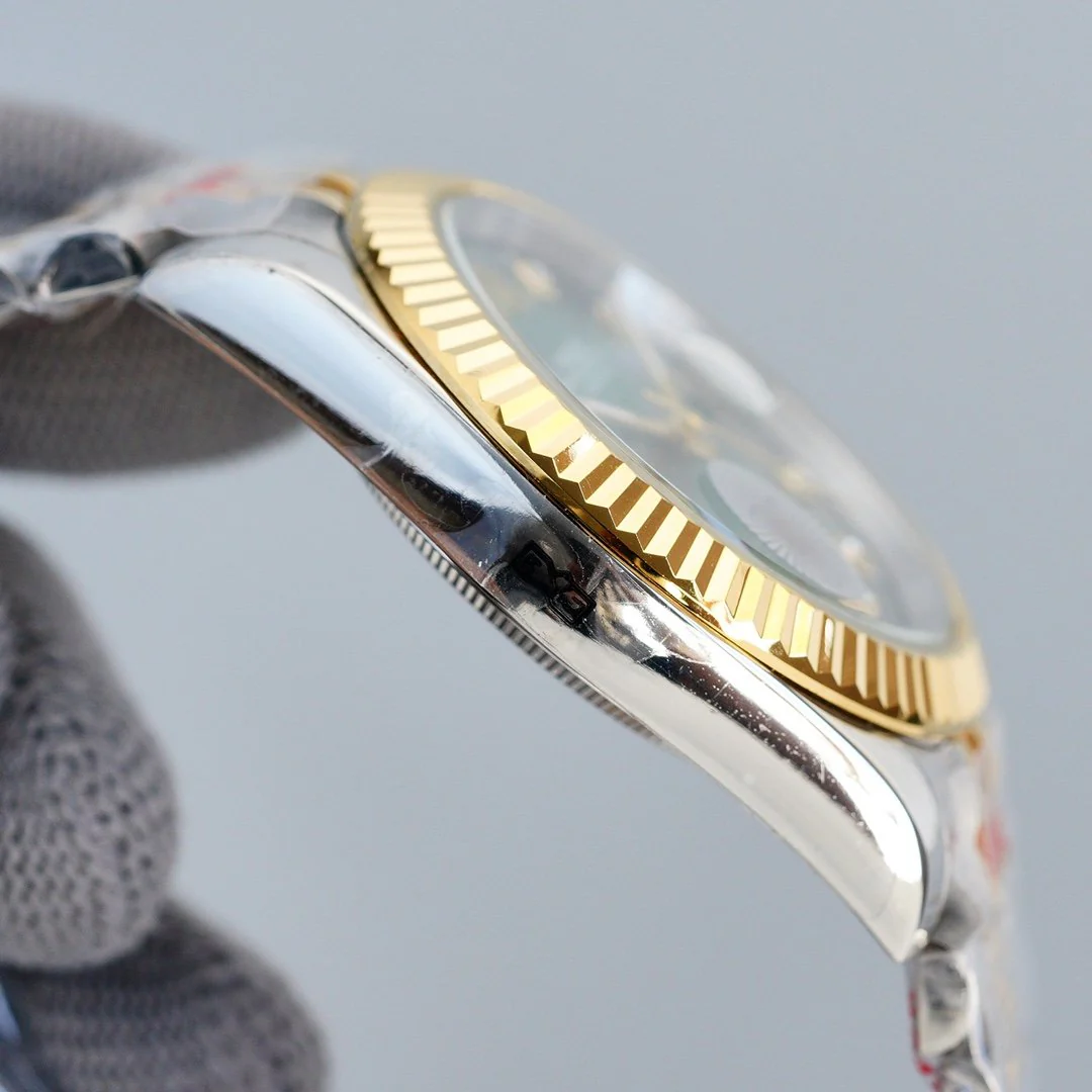 DATEJUST 41MM TWO-TONE GREEN DIAL JUBILEE BRACELET