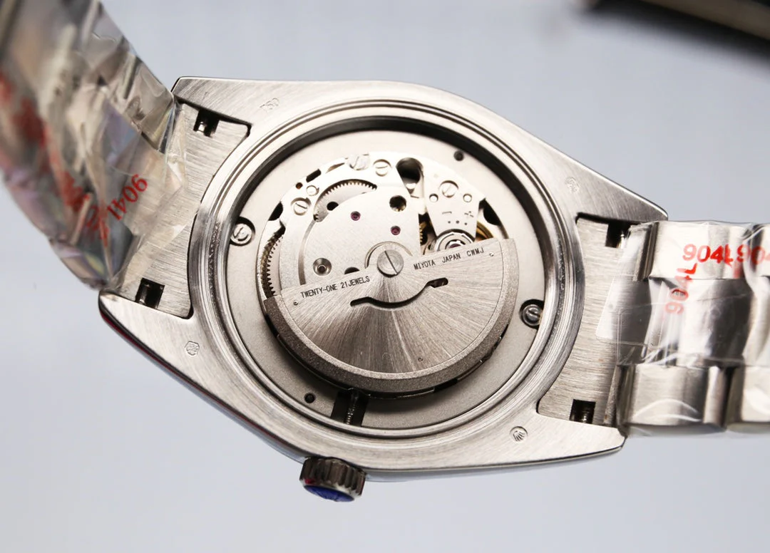 Rolex Datejust 41mm Silver Black Dial Diamond