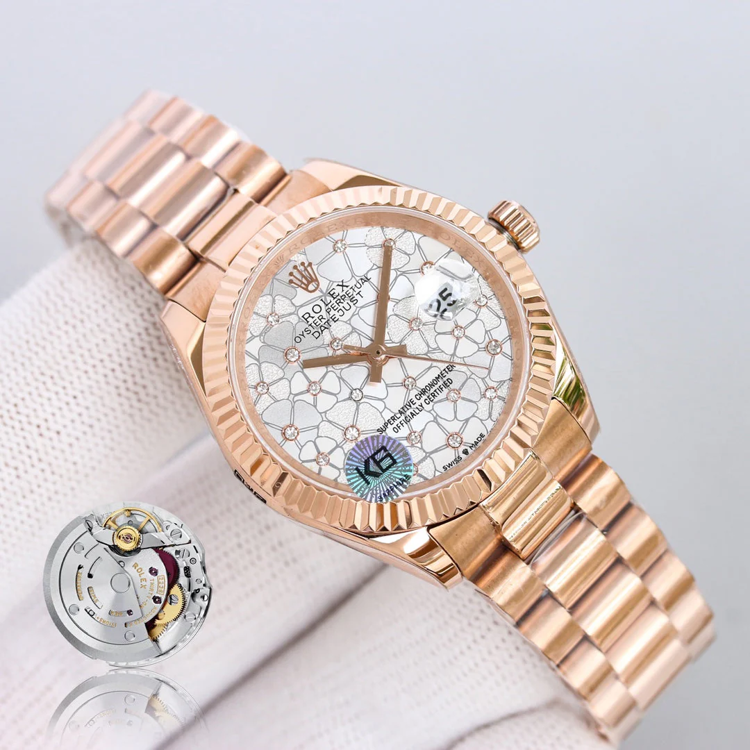 DATEJUST 31 PINK GOLDGREY DIAL