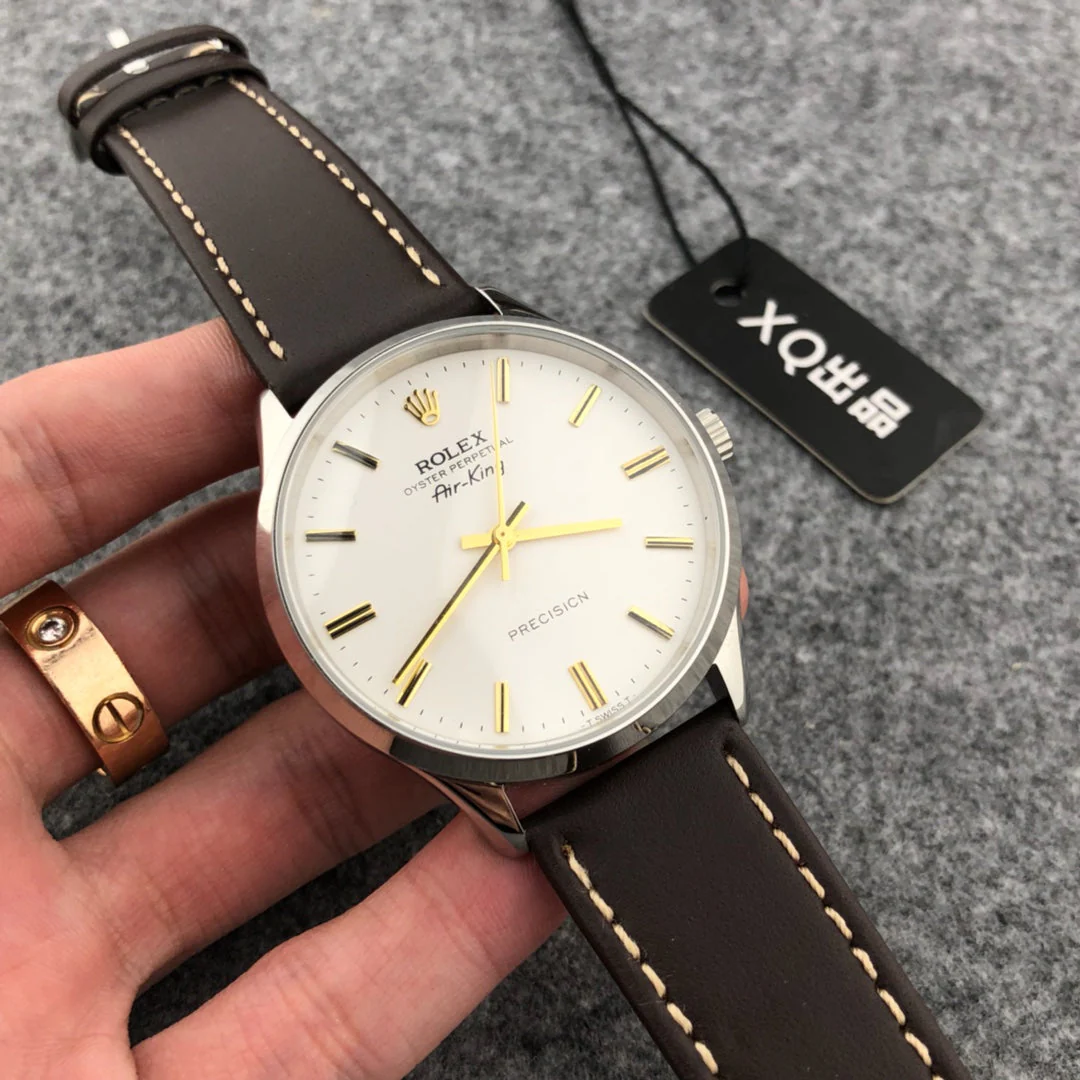 OYSTER PERPETUAL AIR KING 40MM  LEATHER