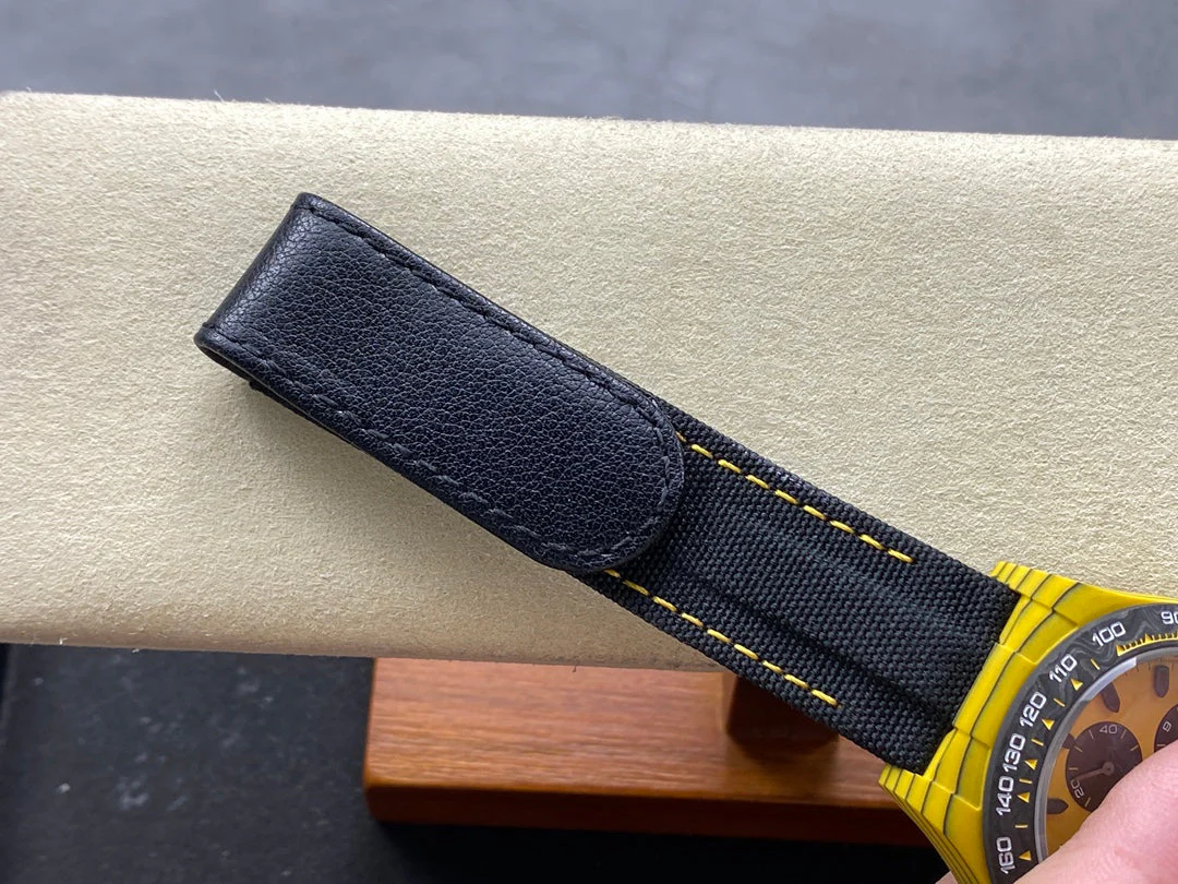 ROLEX Daytona 40mm Yellow Black Fiber Woven