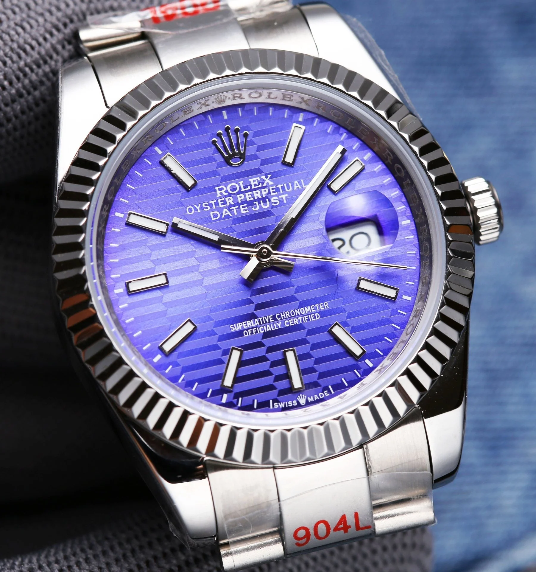 Rolex Datejust 41mm Silver Purple Dial