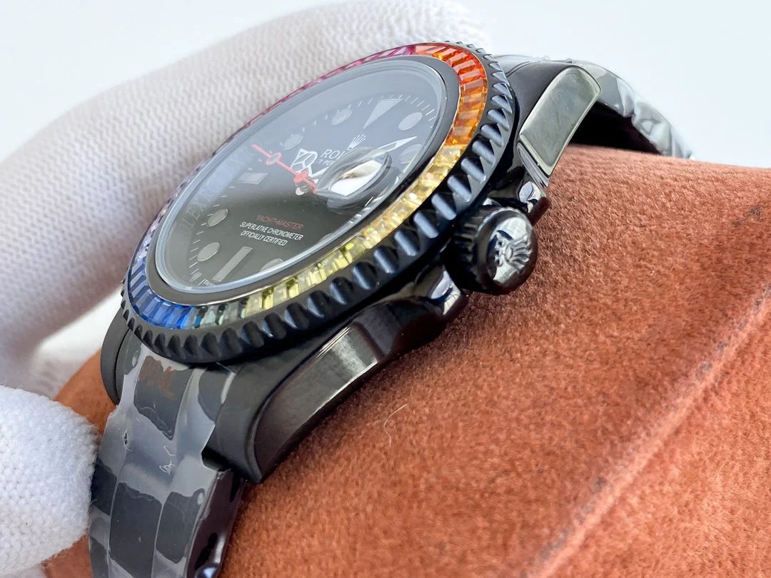 SUBMARINER DATE 40 CUSTOM RAINBOW ALL BLACK LIMITED EDITION