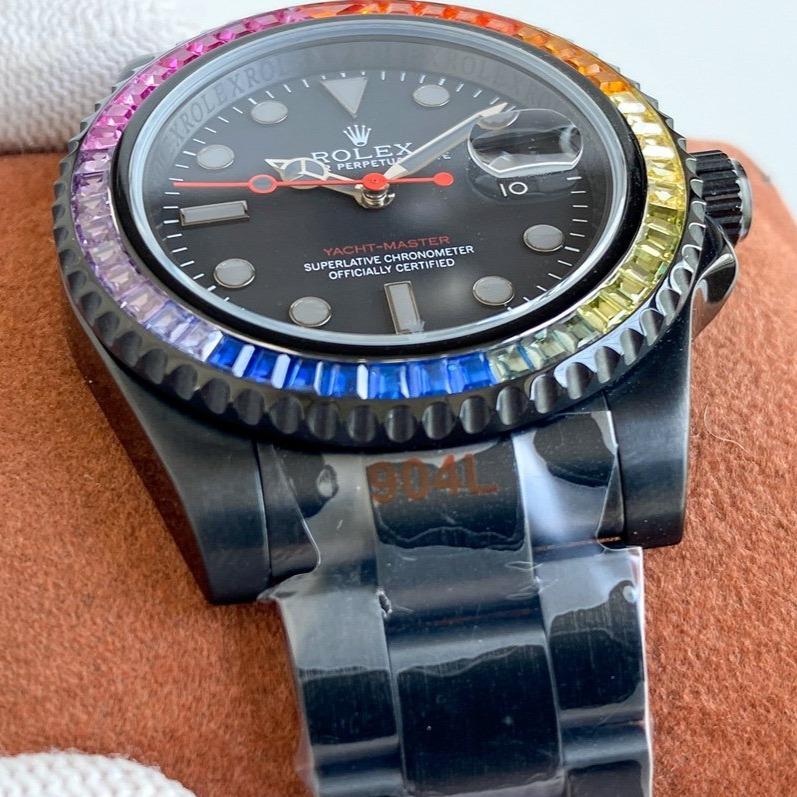 SUBMARINER DATE 40 CUSTOM RAINBOW ALL BLACK LIMITED EDITION