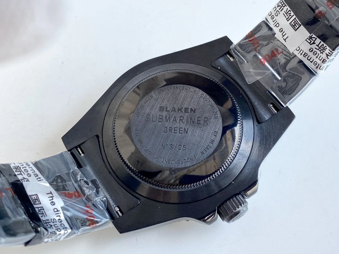 SUBMARINER DATE 40 CUSTOM RAINBOW ALL BLACK LIMITED EDITION