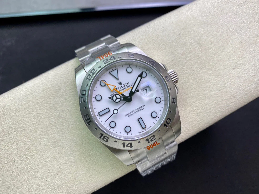 EXPLORER II 42MM STAINLESS STEEL WHITE DIAL