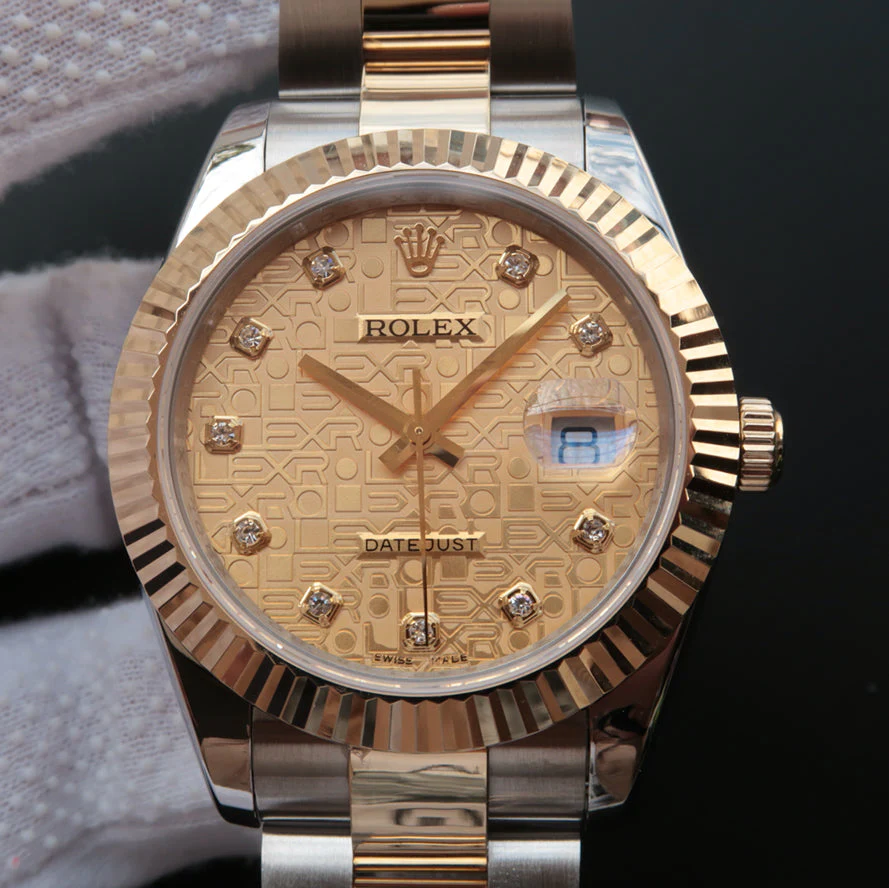 DATEJUST 41 TWO-TONE CHAMPAGNE DIAMOND DIAL
