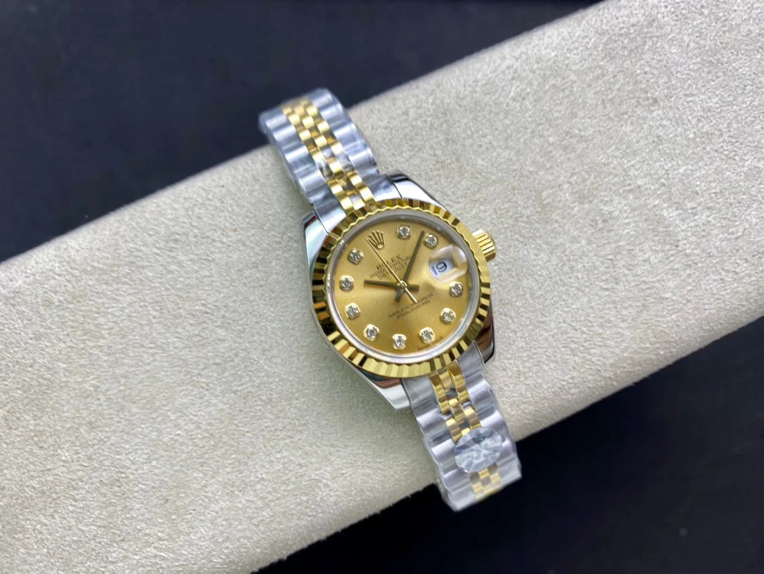 DATEJUST 28 TWO-TONE GOLD STEEL