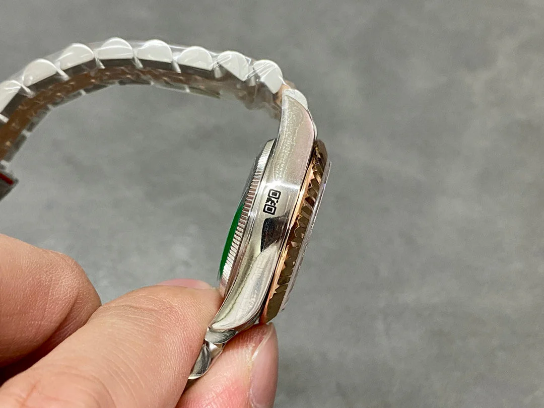 DATEJUST 31MM PINK GOLD STEEL PURPLE DIAL