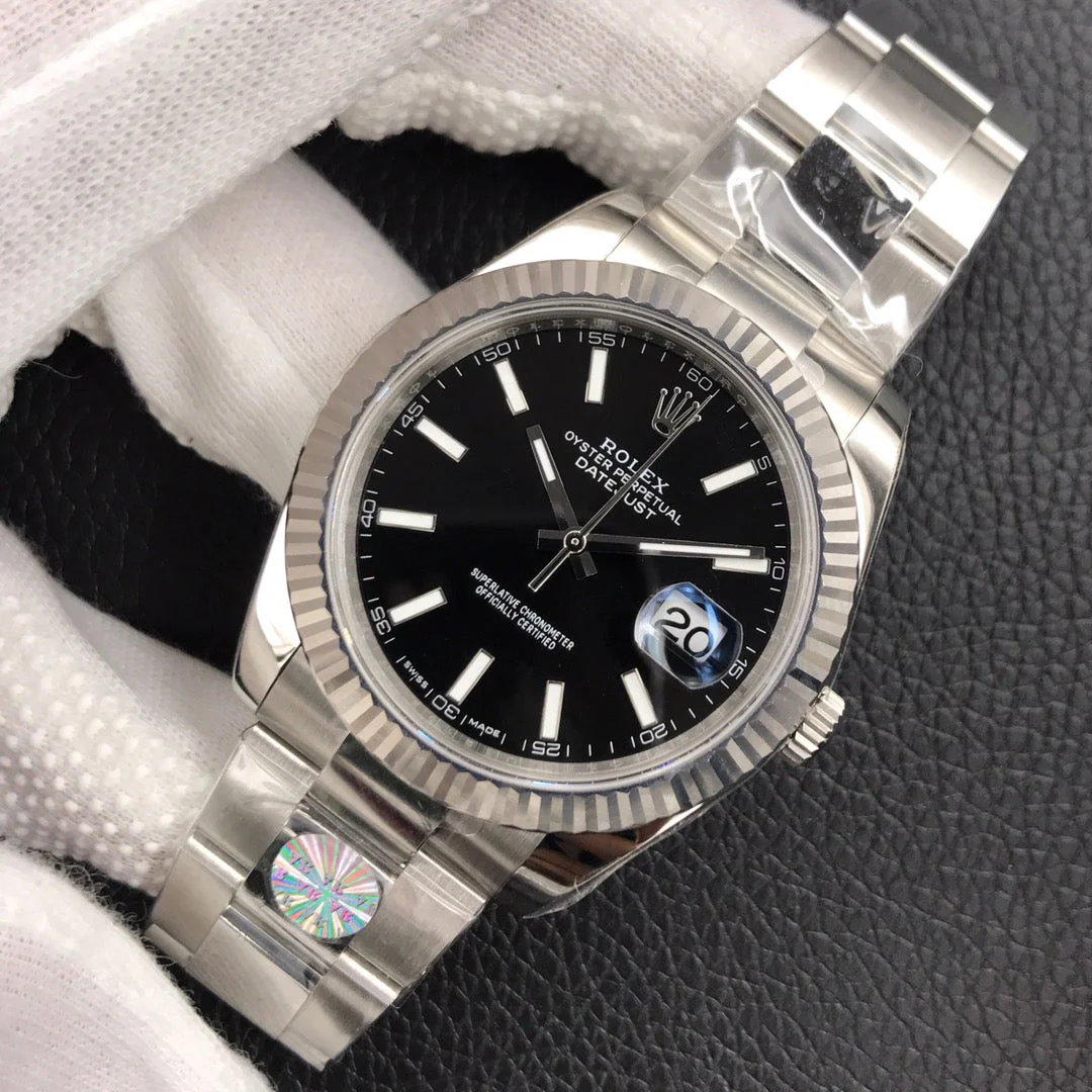 DATEJUST 41MM STAINLESS STEEL BLACK DIAL