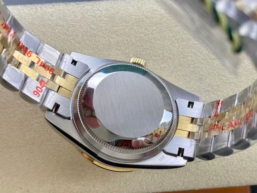 Datejust 31mm Gold Steel Diamond Bezel White Mop Dial