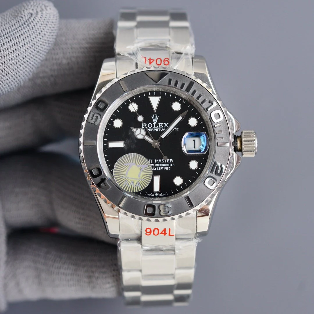 YACHT MASTER 40MM CERAMIC BEZEL BLACK DIAL