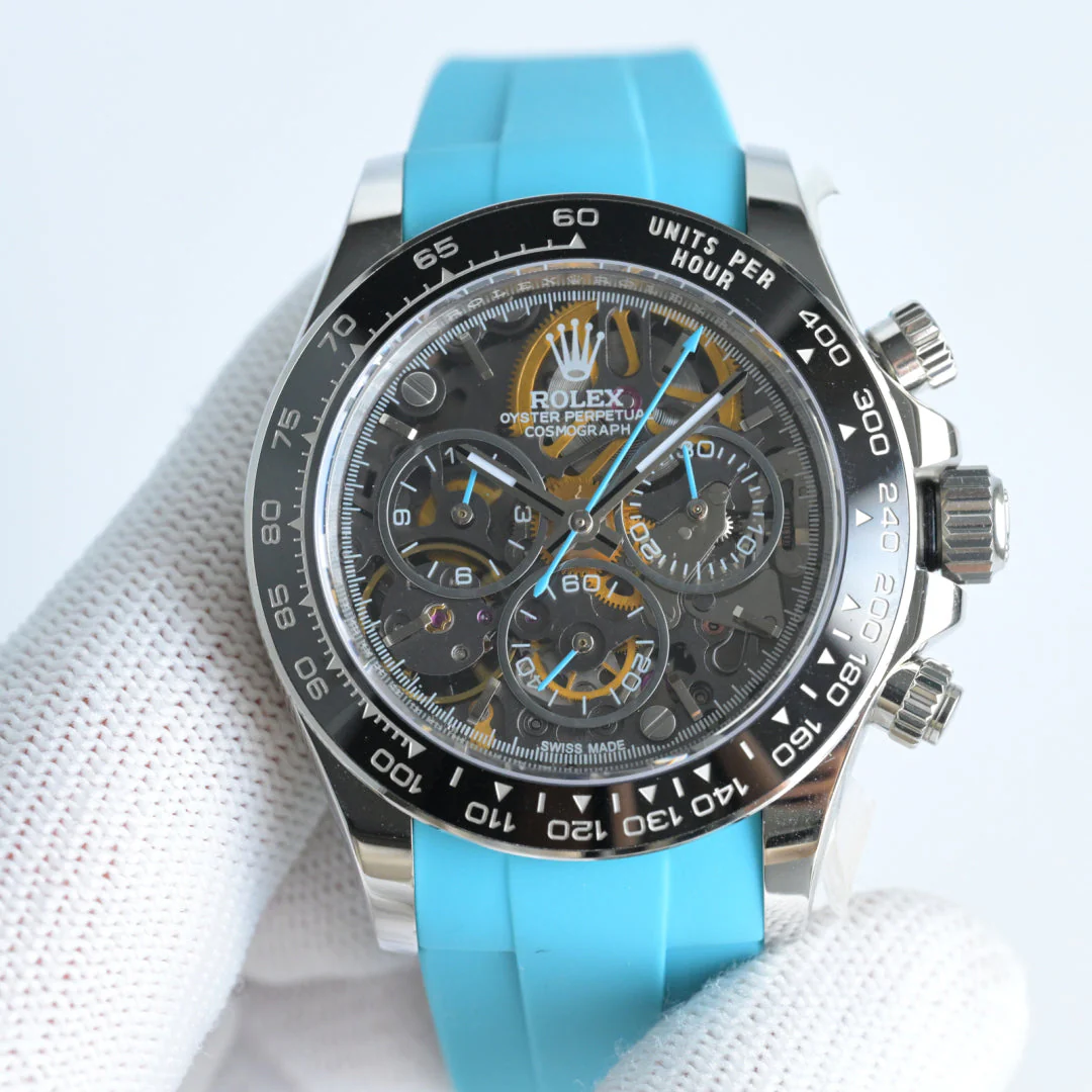 Rolex Skeleton Daytona 40mm Black Blue