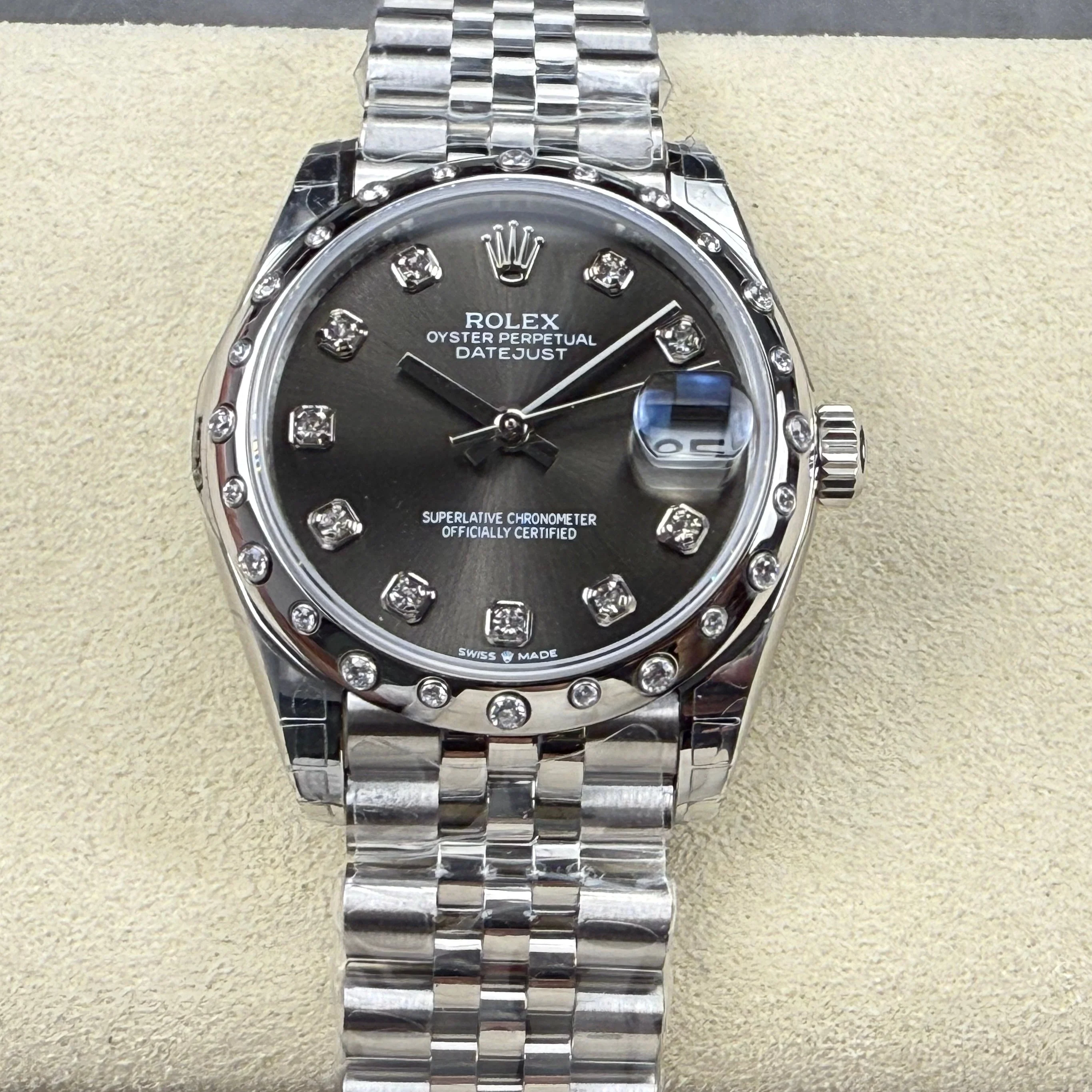 Rolex Datejust Oyster 31mm Diamond Black