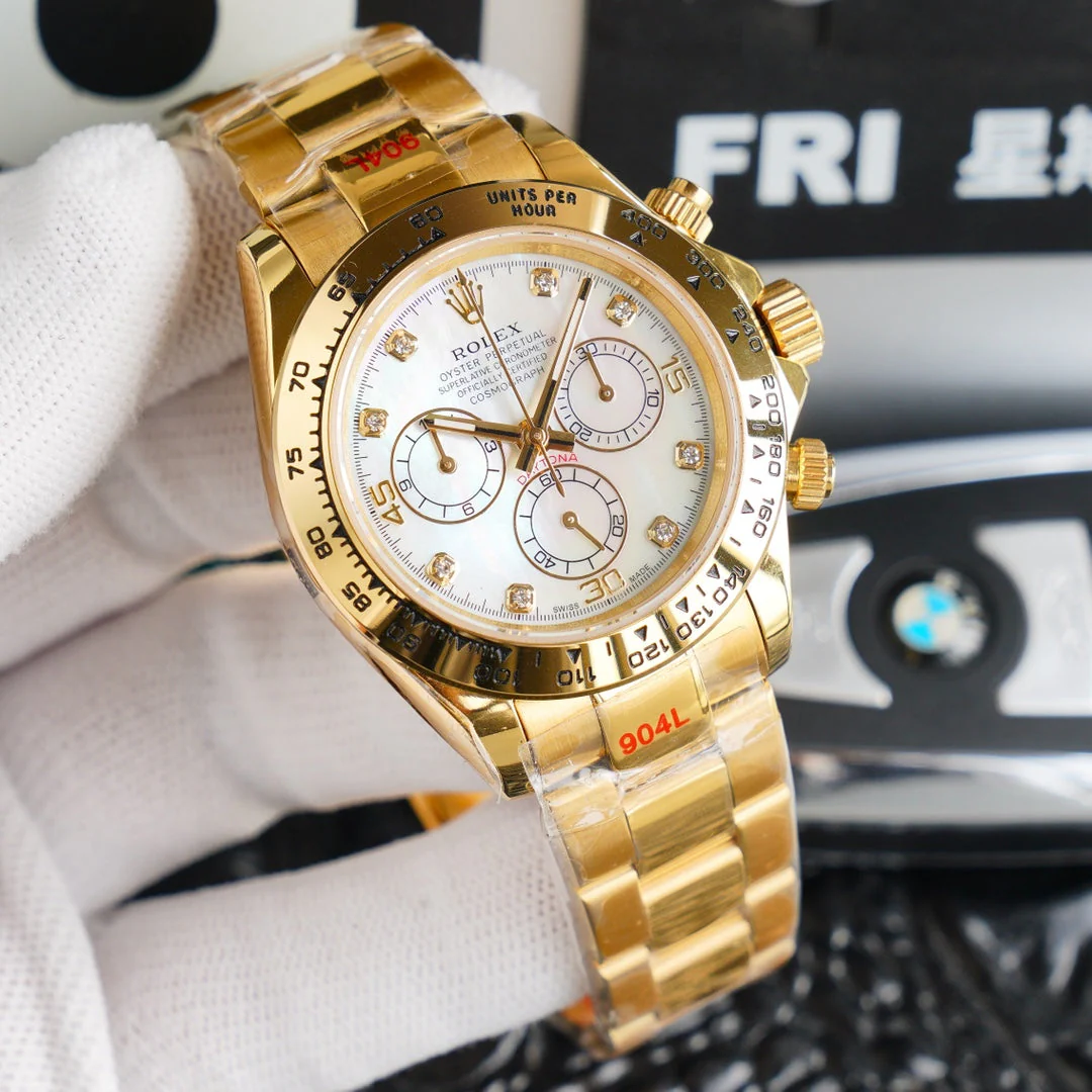 DAYTONA GOLD 40MM DIAMOND NUMERALS