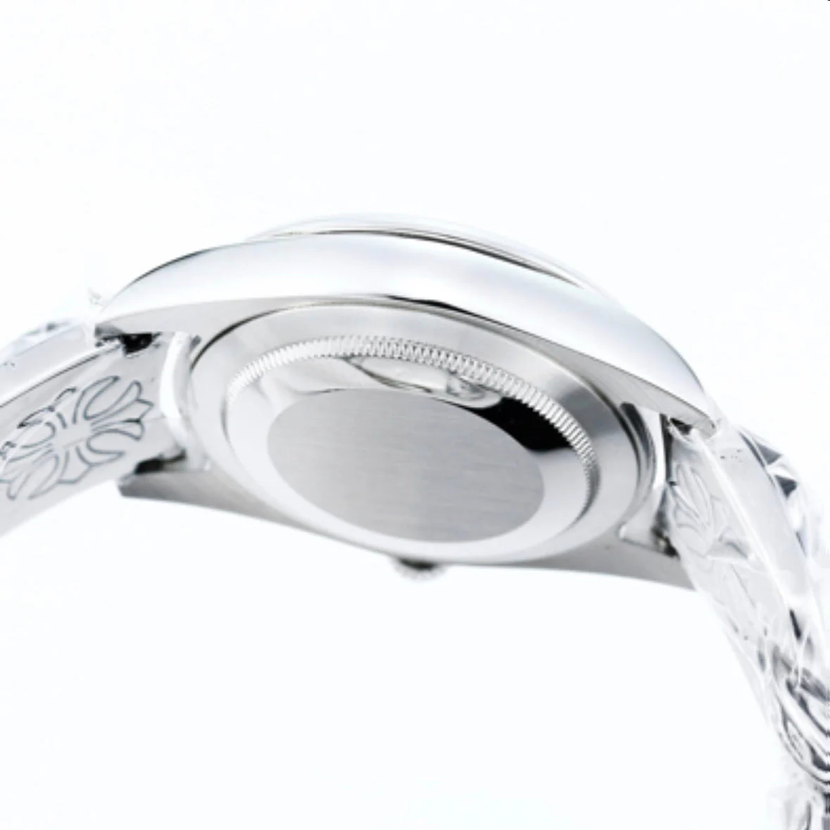 Rolex Oyster Perpetual 41mm Silver Black Dial