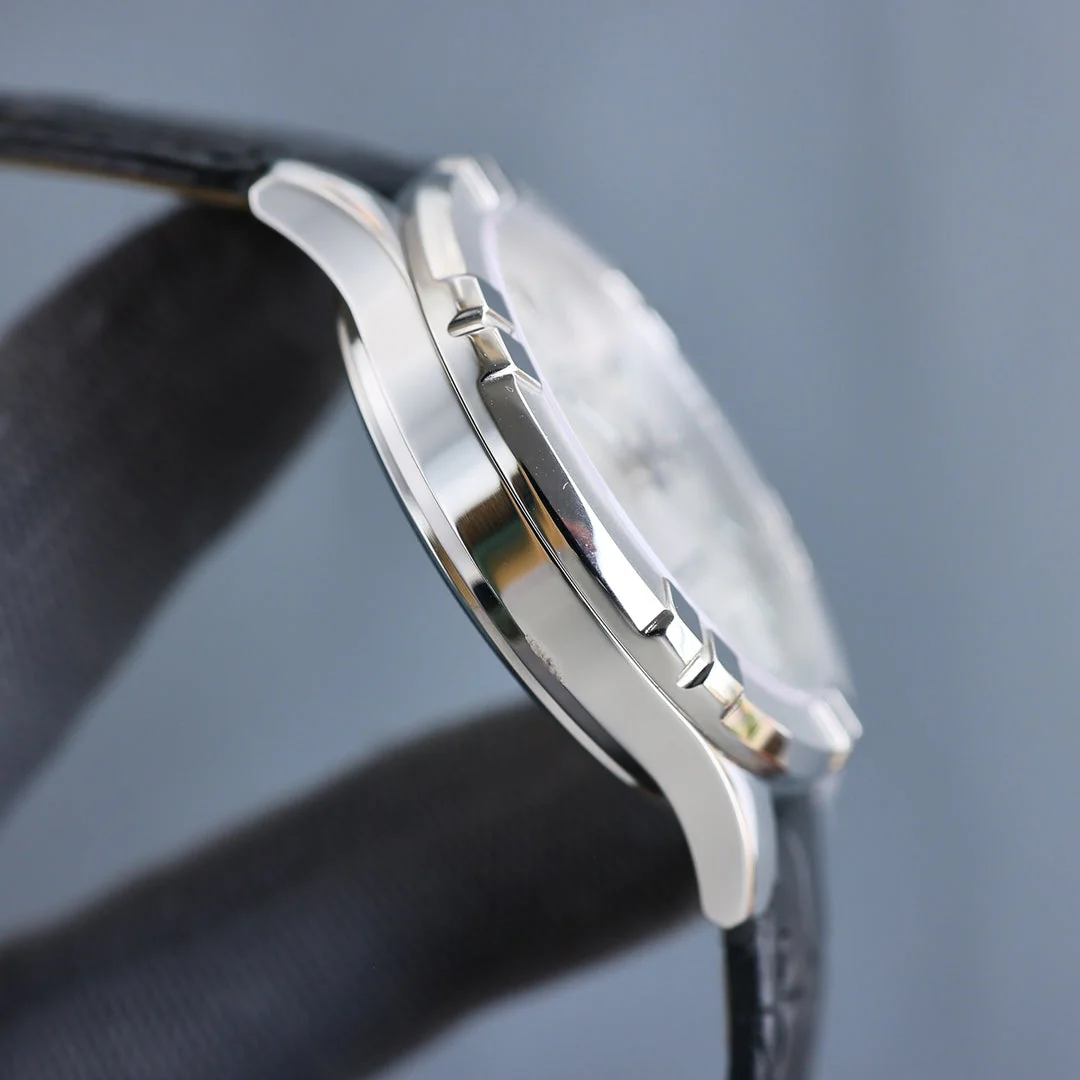 Rolex 25 Datejust 40mm Black White Calfskin Belt