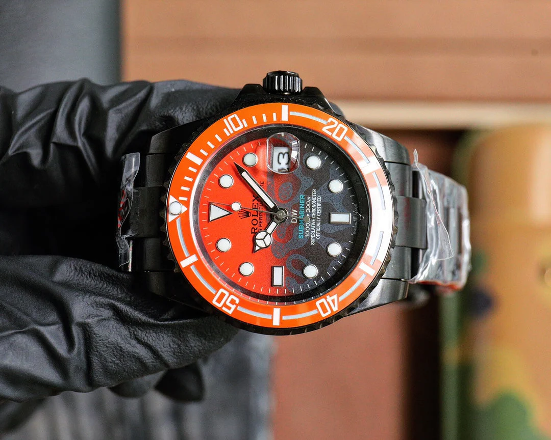 Rolex DIW Submariner 40mm Black Orange