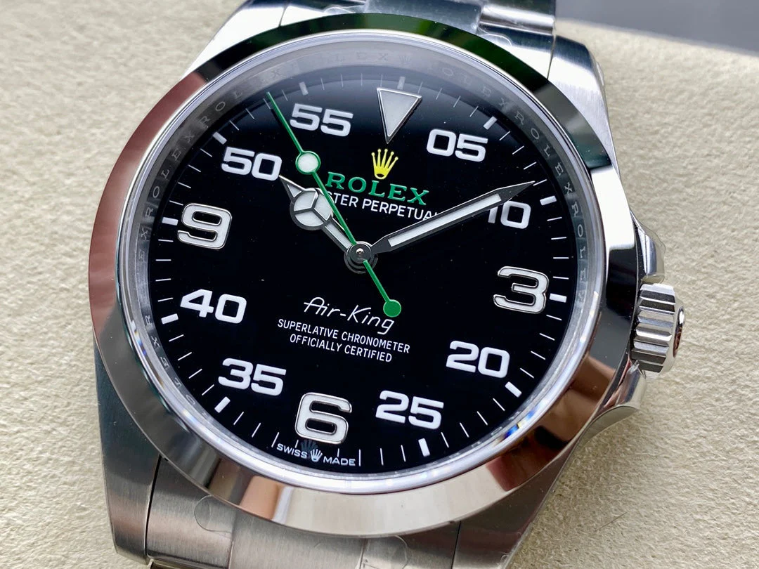 Rolex Air King 40mm Silver Black