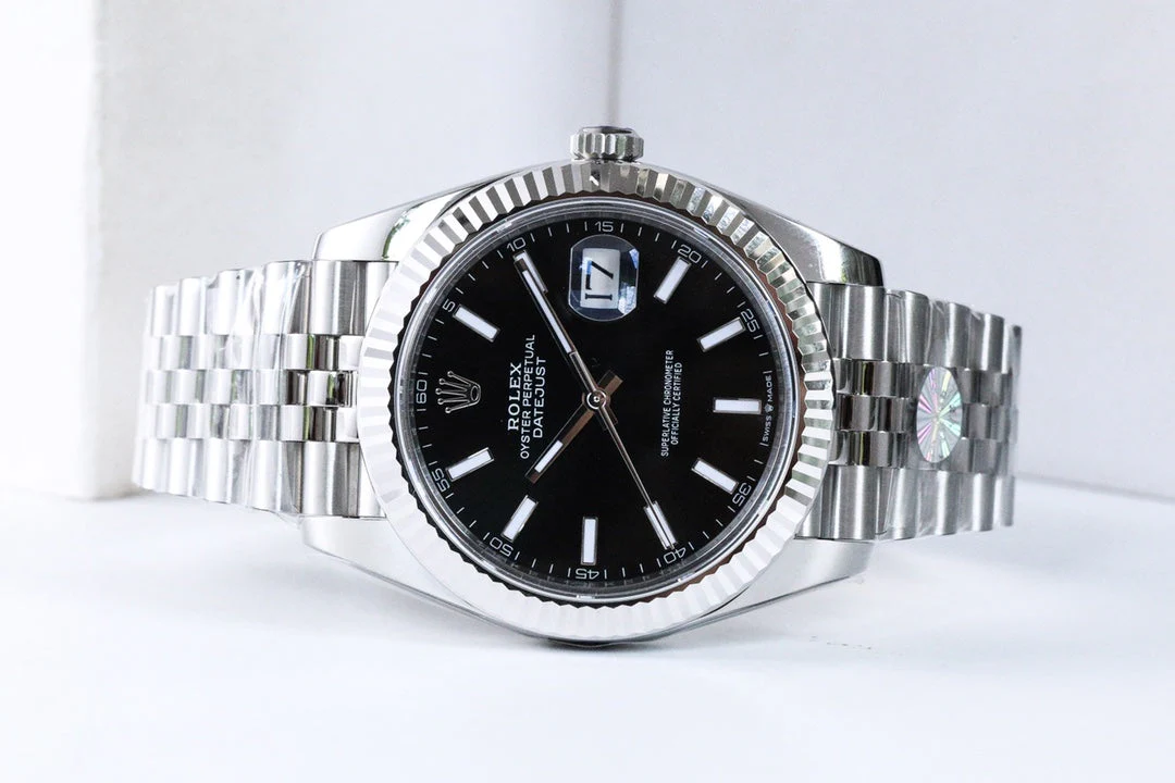 DATEJUST 41MM SILVER BLACK DIAL