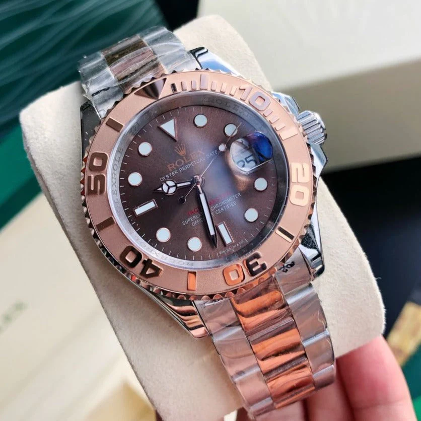 YACHT-MASTE EVEROSE GOLD BROWN DIAL