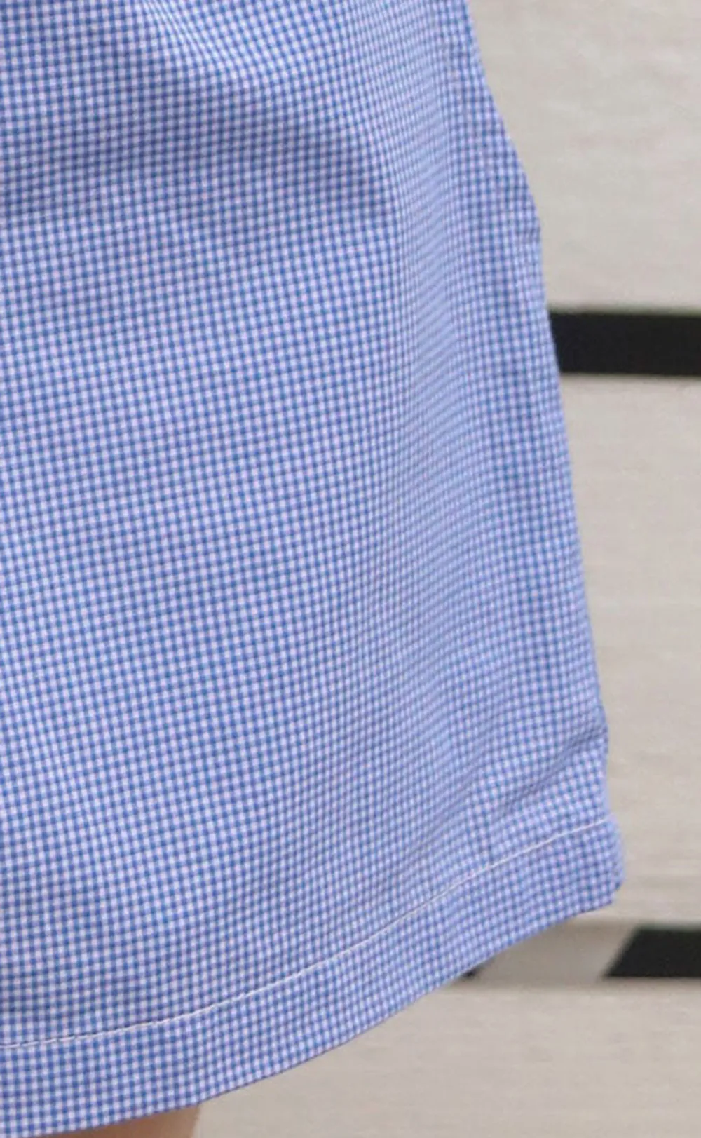 Drawstring Button Elastic Waist Shorts