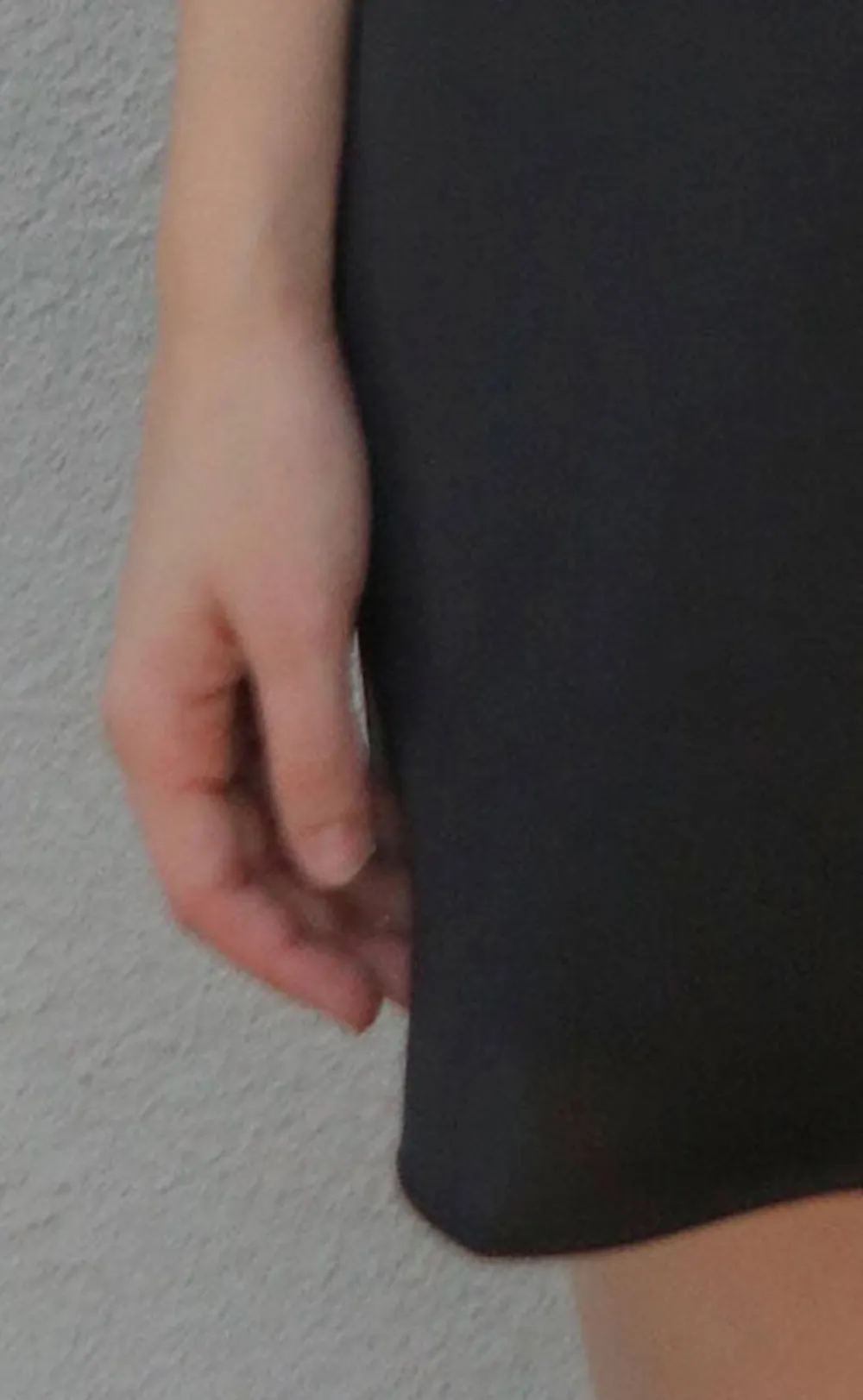 Black Asymmetric Halter Mini Dress