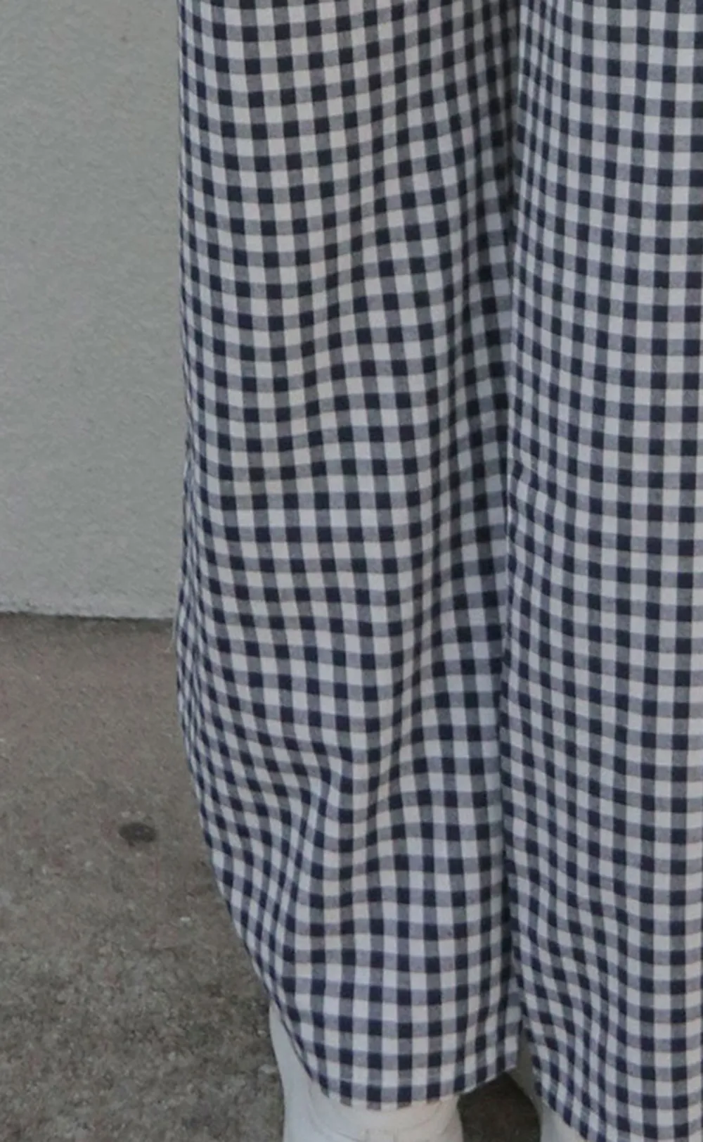 Black and White Gingham Wide Leg Pants