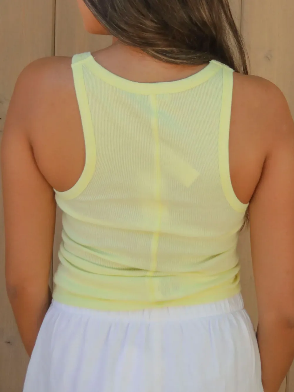 Limeaide Sleeveless Ribbed Knit Tank