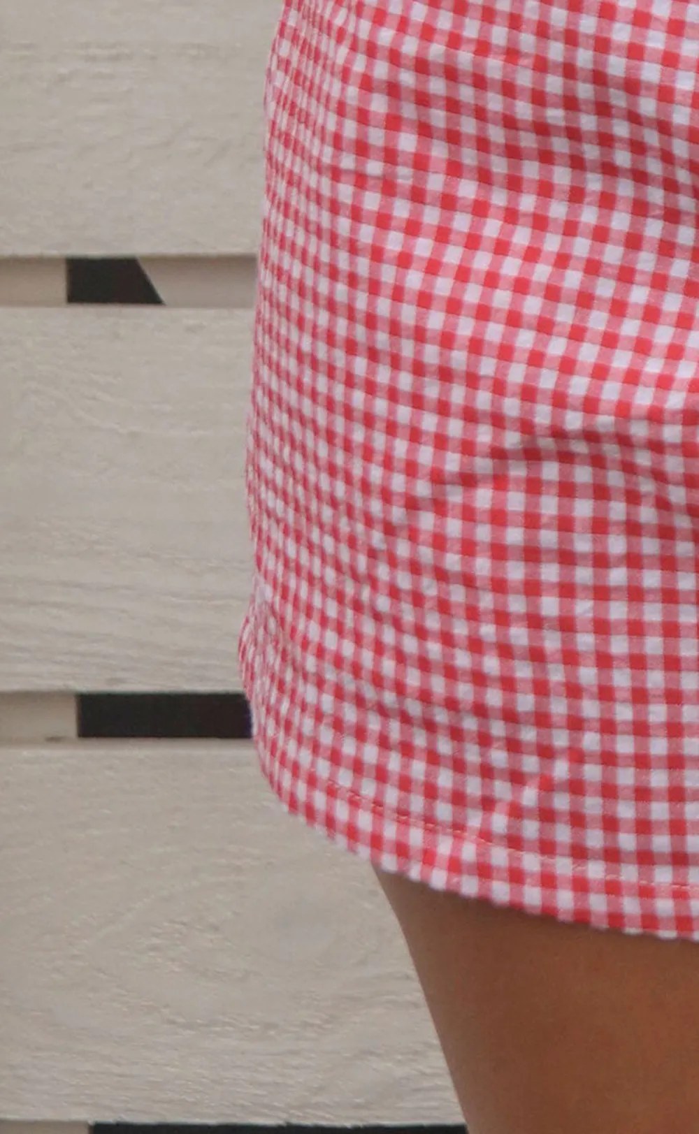 Pink Button Elastic Waist Shorts