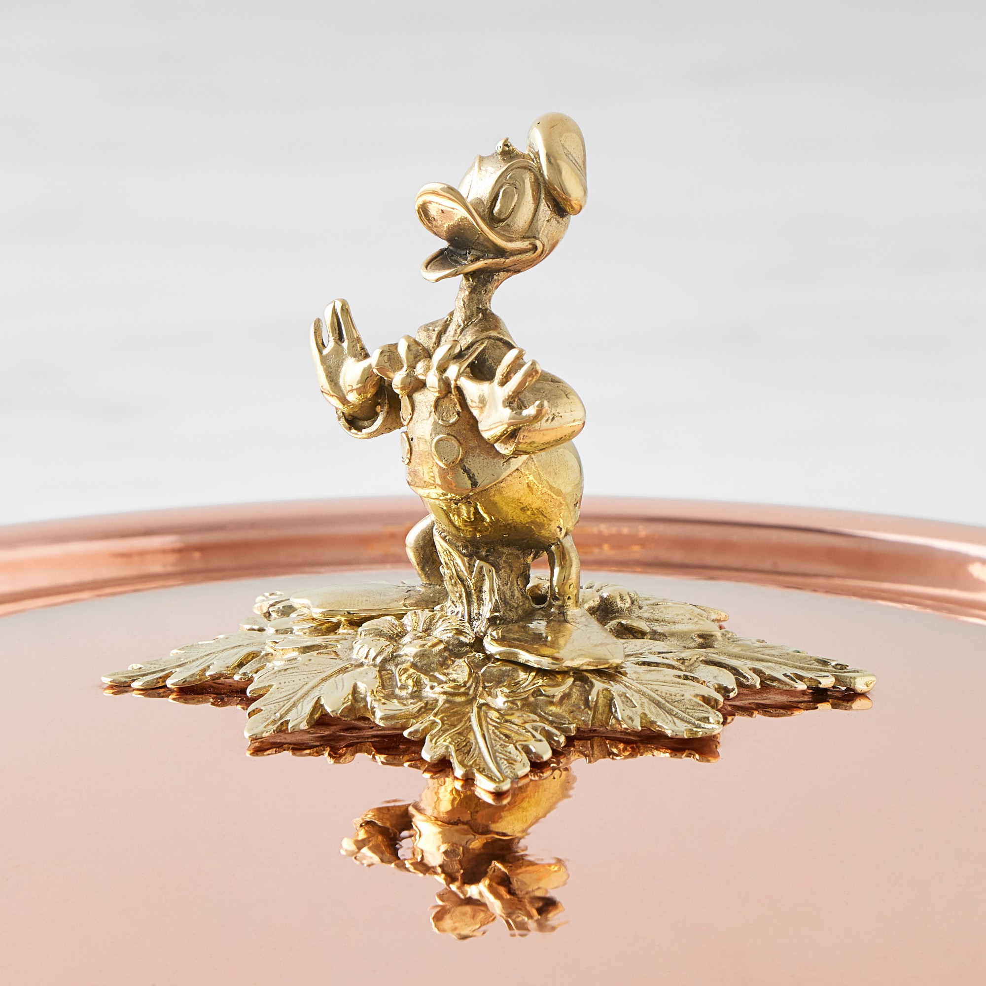 Ruffoni Historia Disney© Hammered Copper Braiser with Donald Duck Knob, 6-Qt.