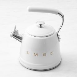 SMEG Stainless-Steel Whistling Tea Kettle, 2 1/2-Qt.