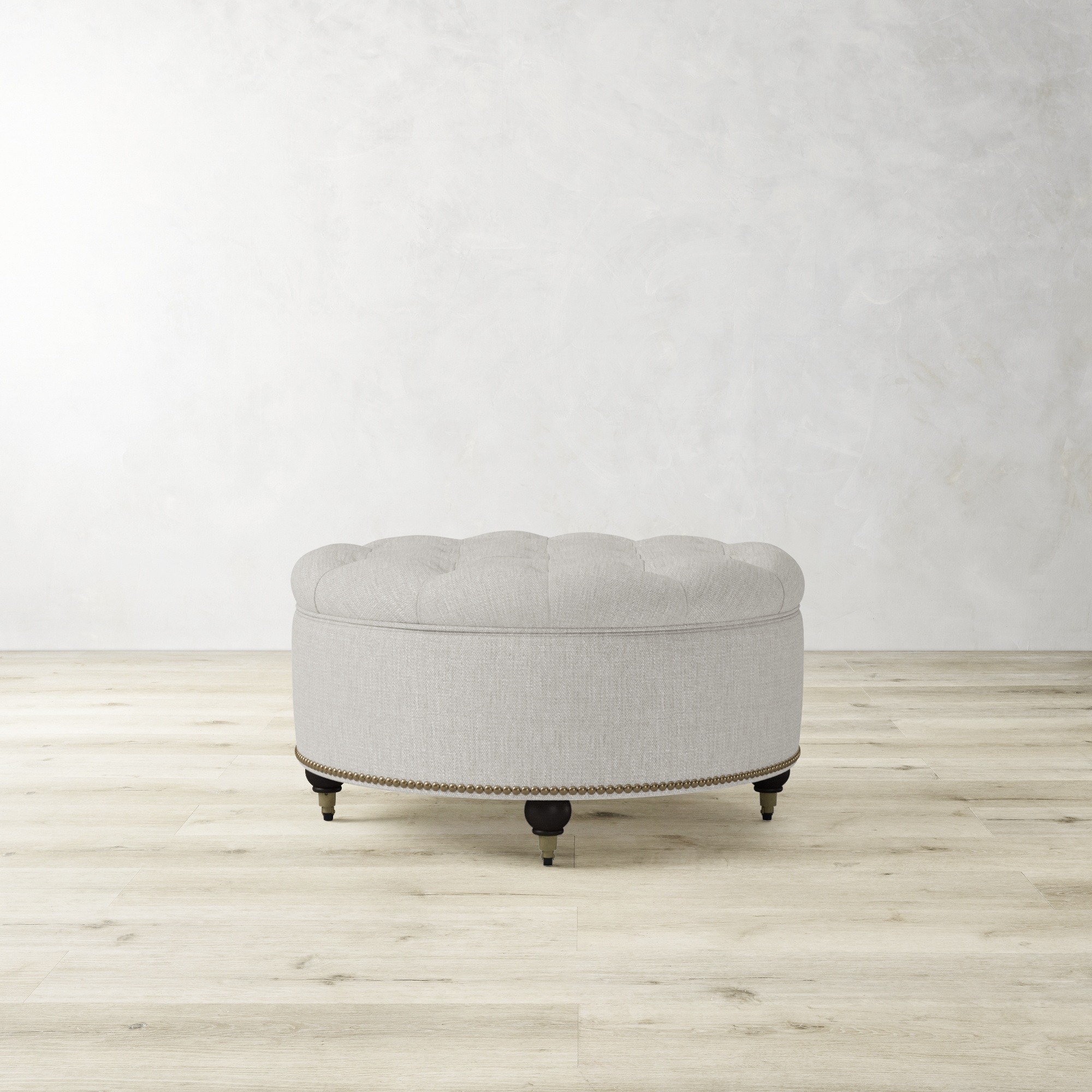Soho Tufted Round Storage Ottoman (36)