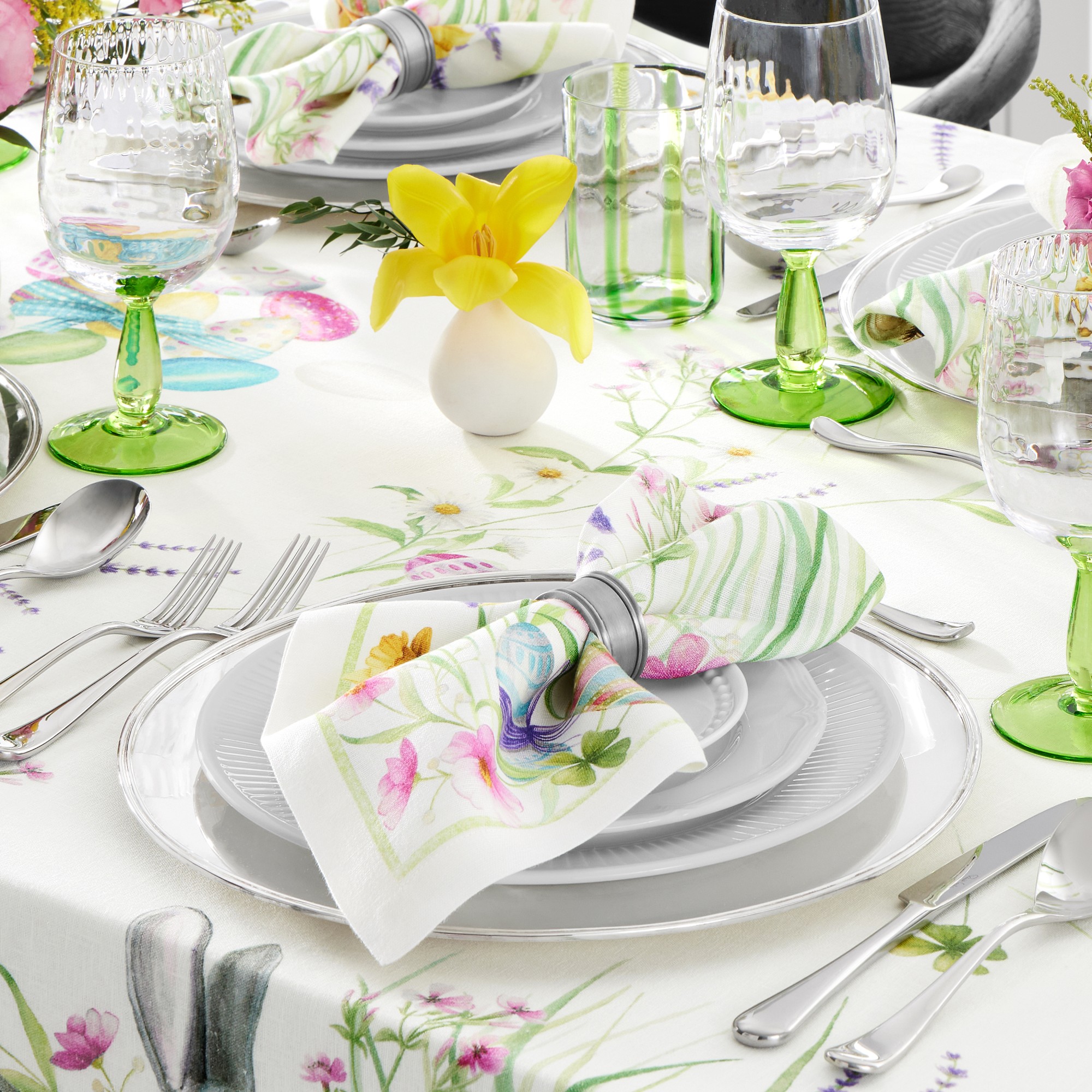 Roger Printed Tablecloth, 70x108