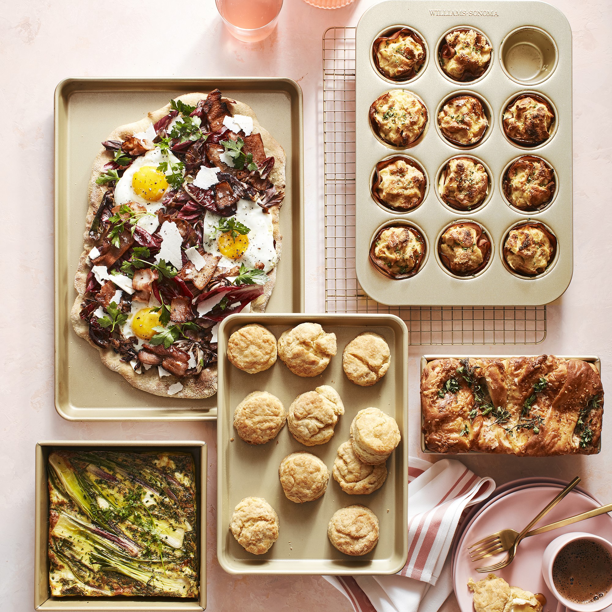 Williams Sonoma Goldtouch® Pro Nonstick Bakeware, Ultimate Set of 6