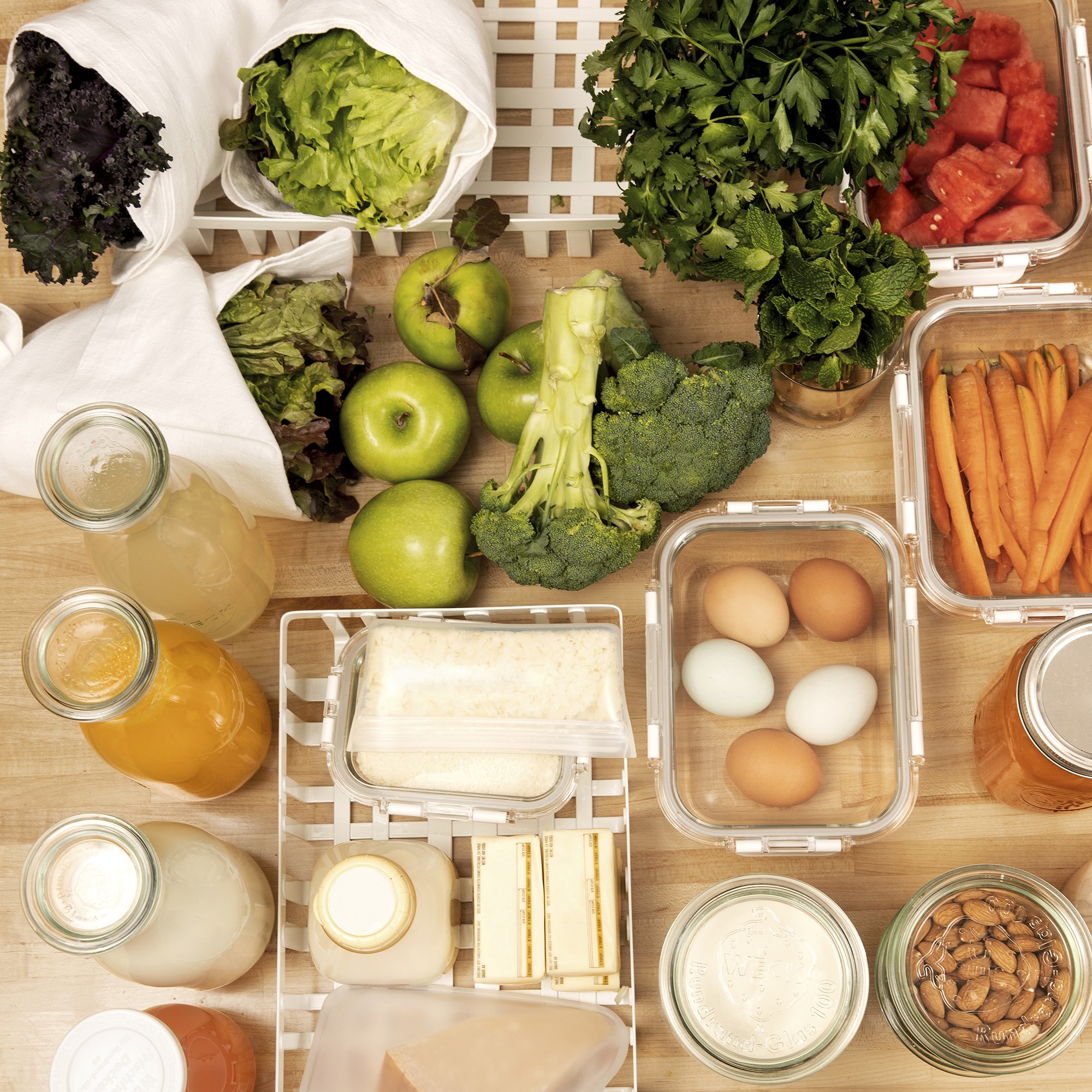 Hold Everything Rectangular Glass Food Storage Containers, 6-Piece Set