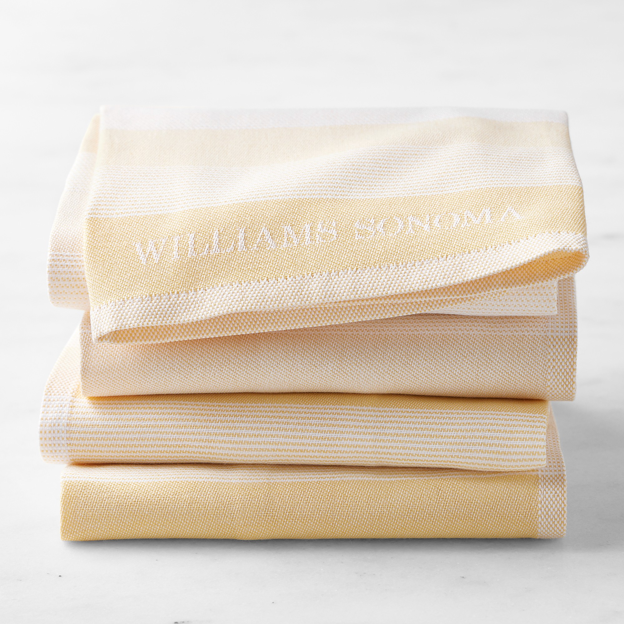 Williams Sonoma Logo Stripe Towels, Set of 4