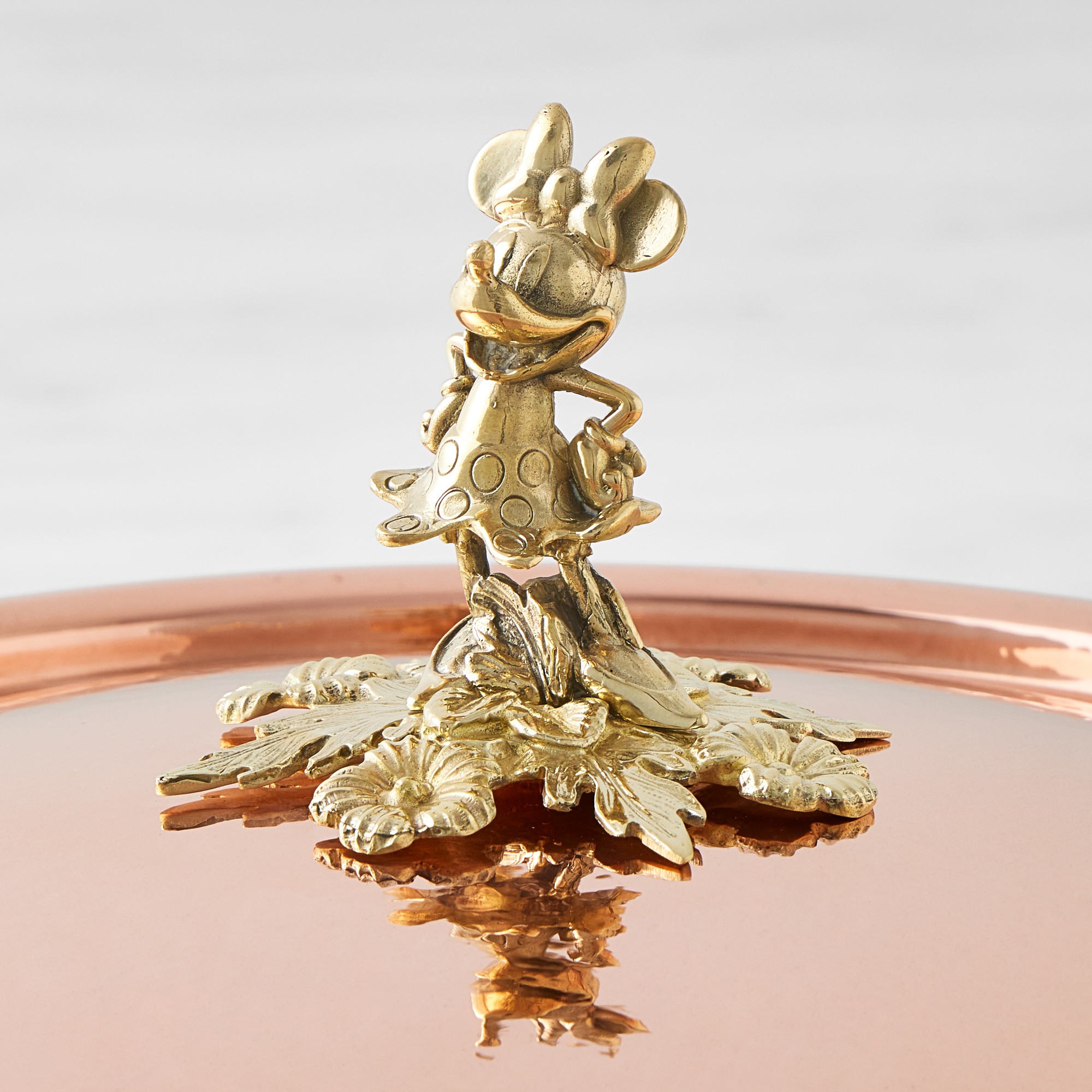 Ruffoni Historia Disney© Hammered Copper Chef Pan with Minnie Knob, 4-Qt.